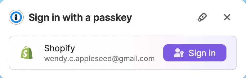Passkeys